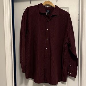 Dockers Men's Burgundy Checkered Shirt